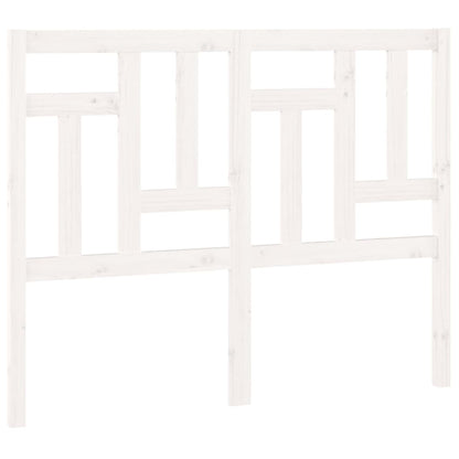 Testiera per Letto Bianca 145,5x4x100 cm Legno Massello di Pino