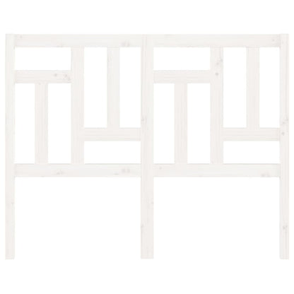 Testiera per Letto Bianca 145,5x4x100 cm Legno Massello di Pino - homemem39