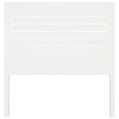 Testiera per Letto Bianca 81x4x100 cm in Legno Massello di Pino - homemem39