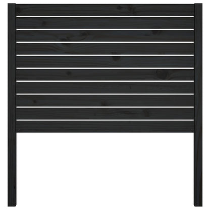 Testiera per Letto Nera 81x4x100 cm in Legno Massello di Pino - homemem39