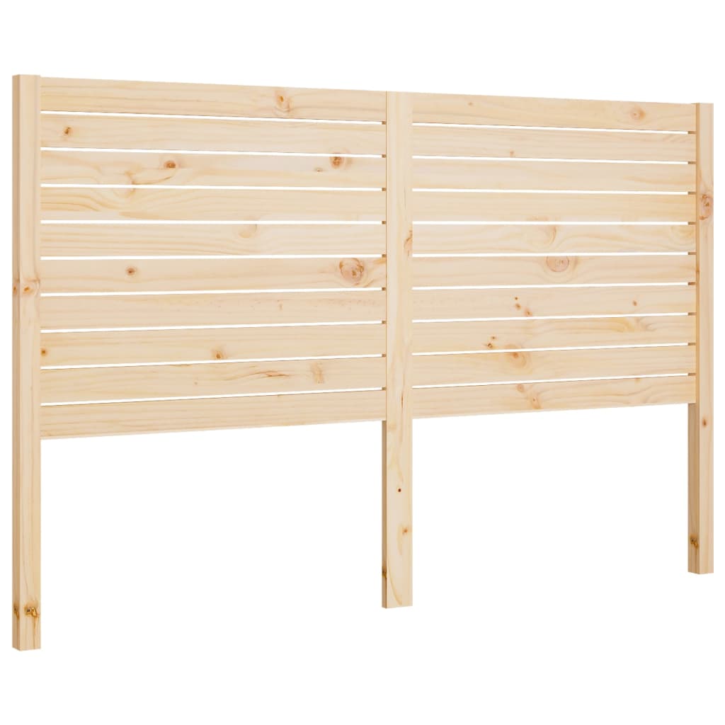 Testiera per Letto 156x4x100 cm in Legno Massello di Pino