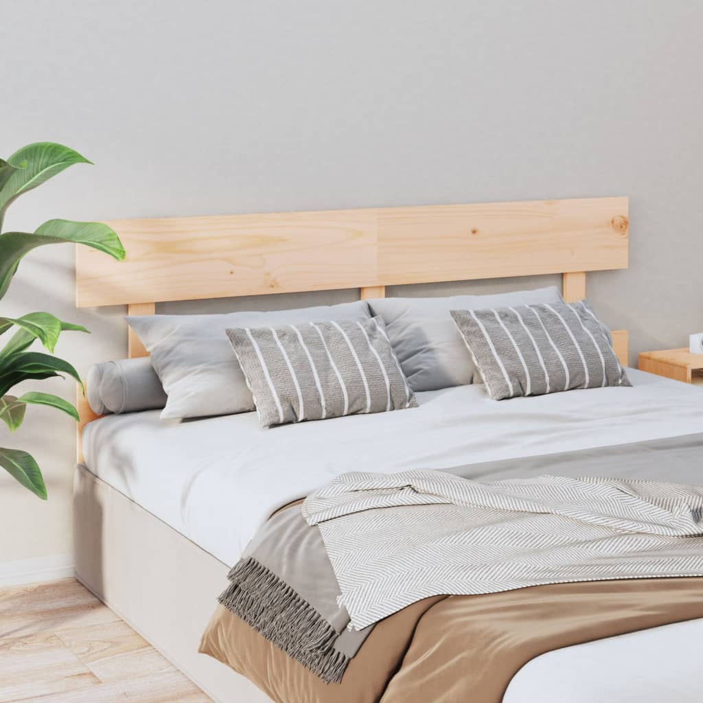 Testiera per Letto 154x3x81 cm in Legno Massello di Pino