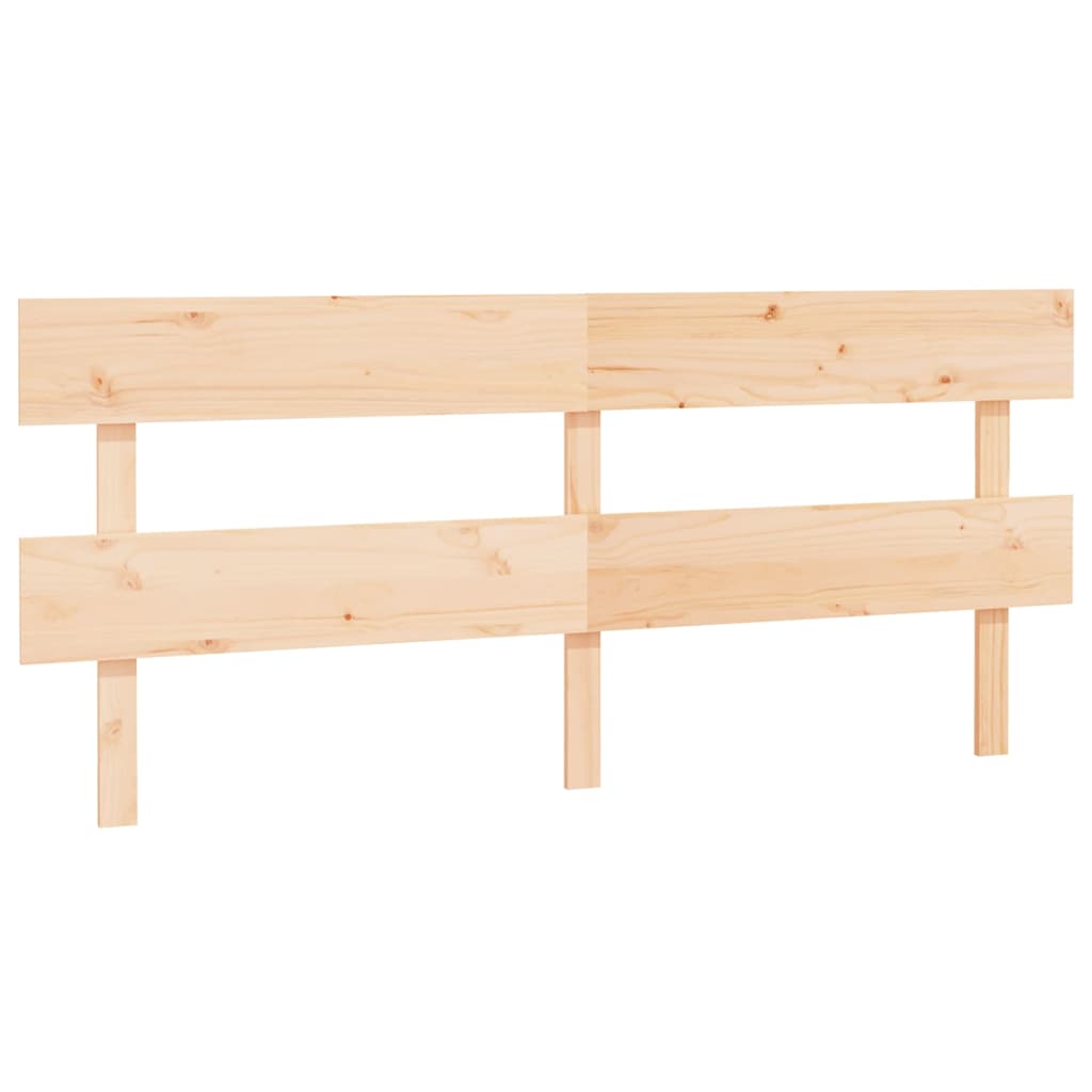 Testiera per Letto 204x3x81 cm in Legno Massello di Pino