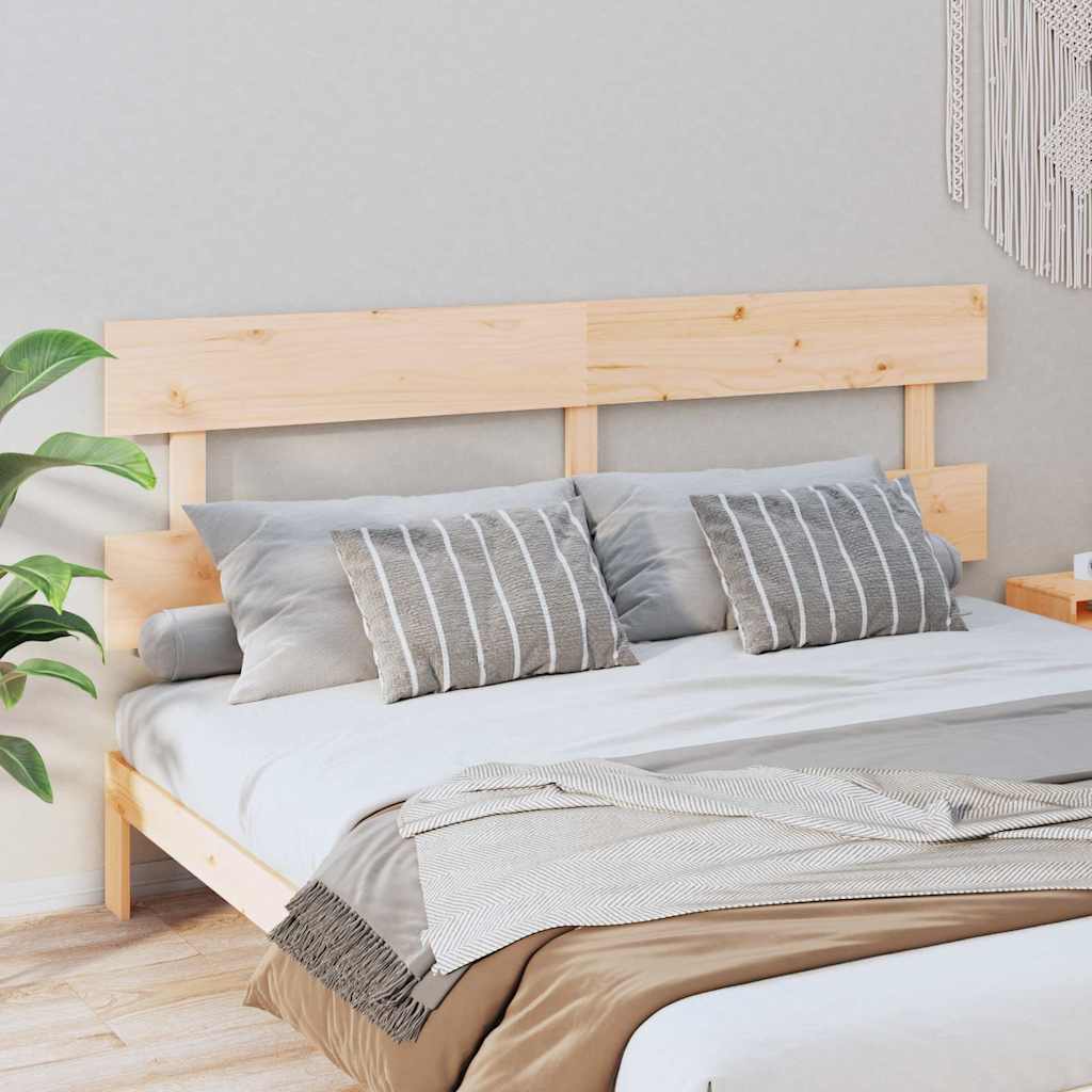 Testiera per Letto 204x3x81 cm in Legno Massello di Pino