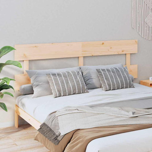 Testiera per Letto 204x3x81 cm in Legno Massello di Pino
