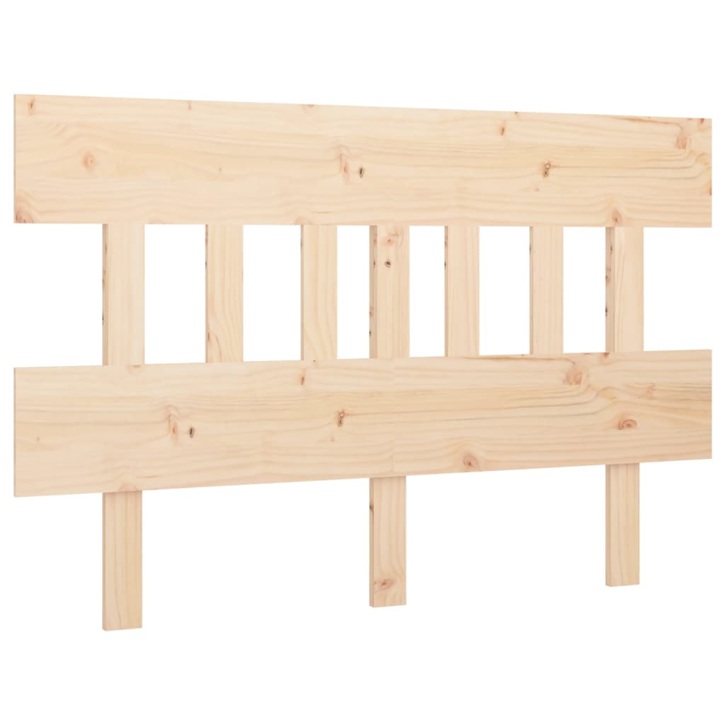 Testiera per Letto 123,5x3x81 cm in Legno Massello di Pino