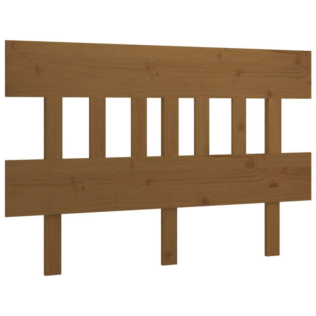Testiera per Letto ambra 138,5x3x81cm in Legno Massello di Pino - homemem39