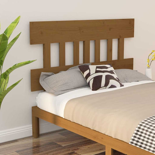 Testiera per Letto ambra in Legno Massello di Pino