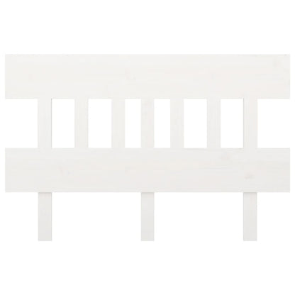 Testiera per Letto Bianca 143,5x3x81 cm Legno Massello di Pino - homemem39