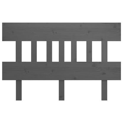 Testiera per Letto Grigia 143,5x3x81 cm Legno Massello di Pino - homemem39
