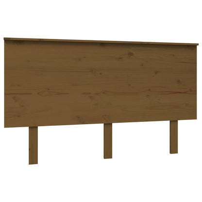 Testiera per Letto ambra 139x6x82,5cm in Legno Massello di Pino - homemem39