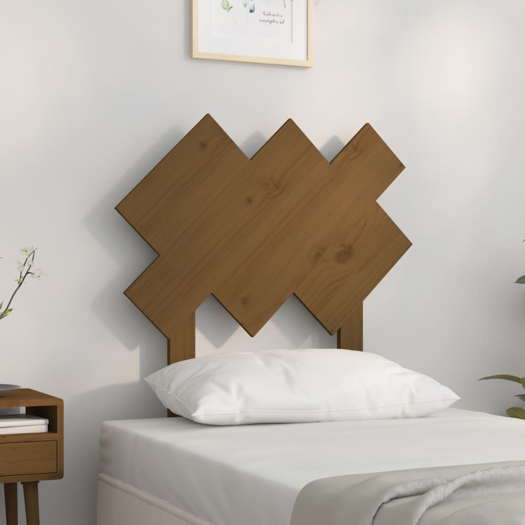 Testiera per Letto Ambra 72,5x3x81 cm in Legno Massello di Pino - homemem39