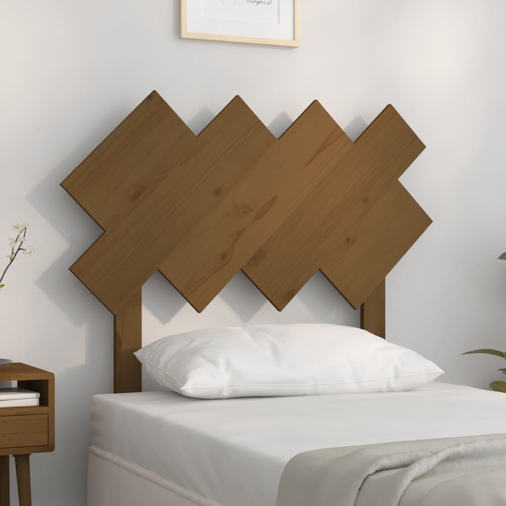 Testiera per Letto Ambra 92x3x81 cm in Legno Massello di Pino - homemem39