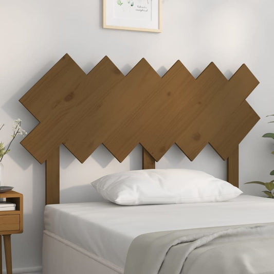 Testiera per Letto Ambra 122,5x3x80,5 cm Legno Massello di Pino - homemem39