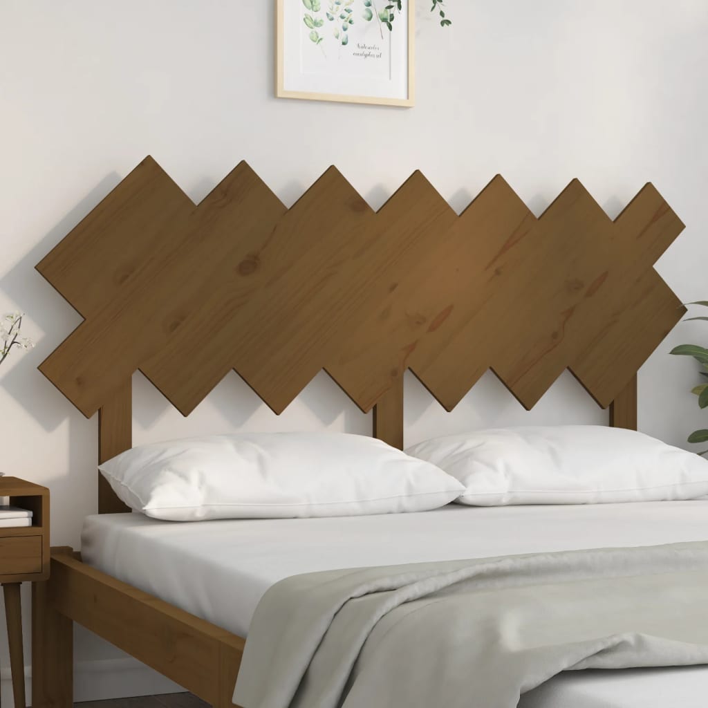 Testiera per Letto Ambra 141x3x80,5 cm Legno Massello di Pino - homemem39