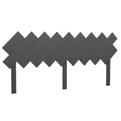 Testiera per Letto Grigio178x3x80,5cm in Legno Massello di Pino - homemem39