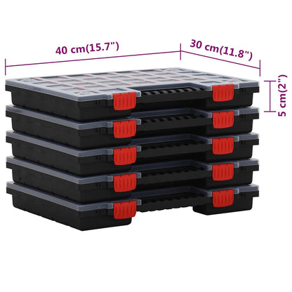 Scatole di Assortimento 5 pz 40x30x5 cm in Polipropilene | homemem39