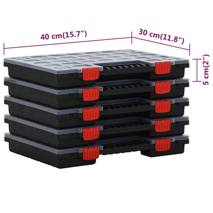 Scatole di Assortimento 5 pz 40x30x5 cm in Polipropilene | homemem39