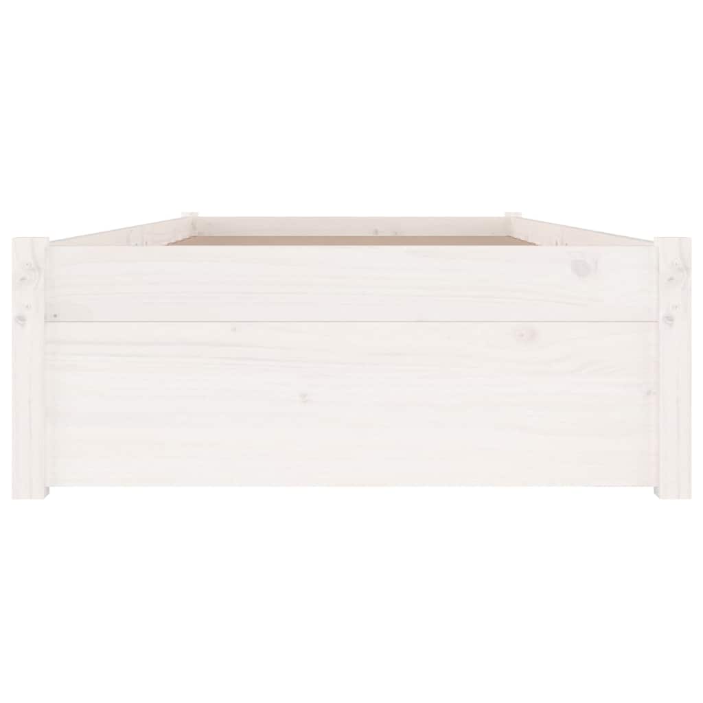 Giroletto Bianco con Cassetti 75x190 cm Small Single | homemem39