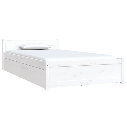 Giroletto Bianco con Cassetti 90x190 cm Single | homemem39