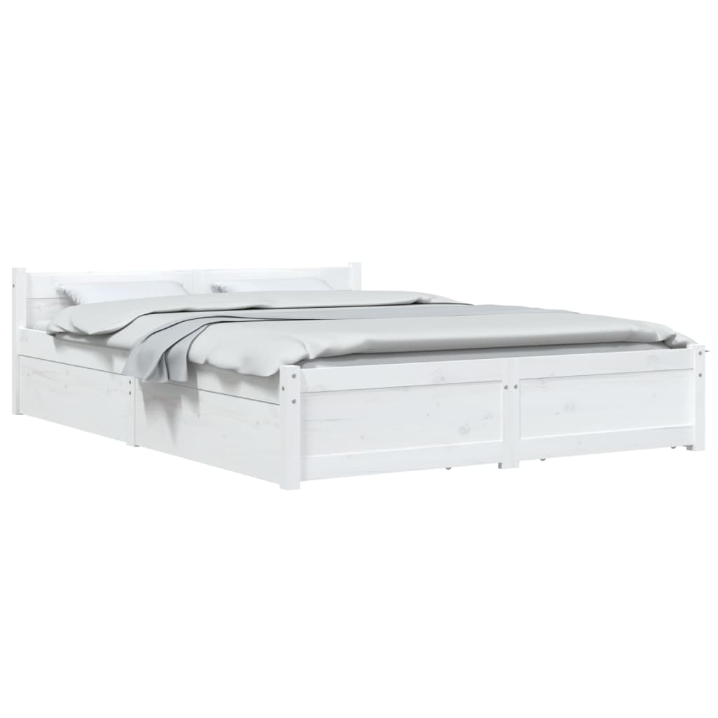 Giroletto con Cassetti Bianco 140x190 cm | homemem39