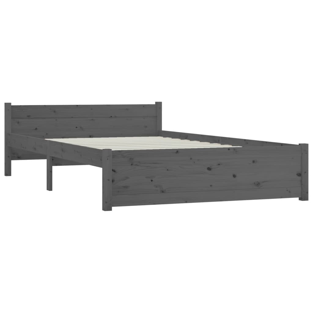 Bed frame with drawers Gray 150x200 cm King