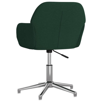 Sedie da Pranzo Girevoli 2 pz Verde Scuro in Tessuto | homemem39
