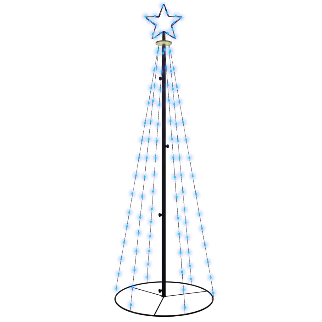 Albero di Natale a Cono Blu 108 LED 70x180 cm