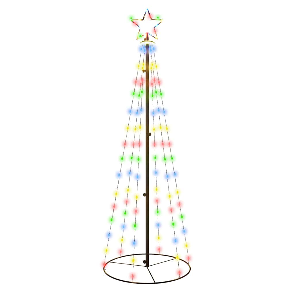 Albero di Natale a Cono Colorato 108 LED 70x180 cm | homemem39