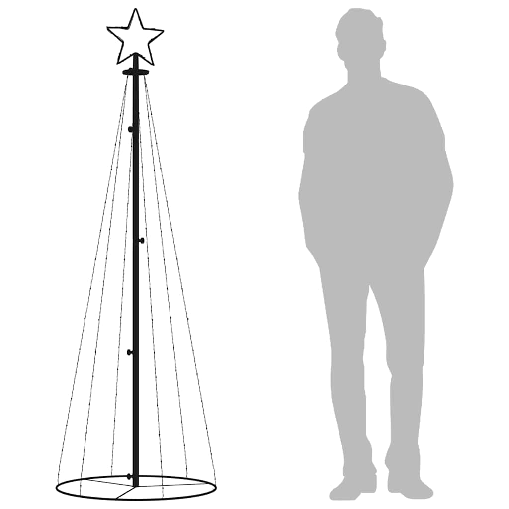 Albero di Natale a Cono Colorato 108 LED 70x180 cm | homemem39