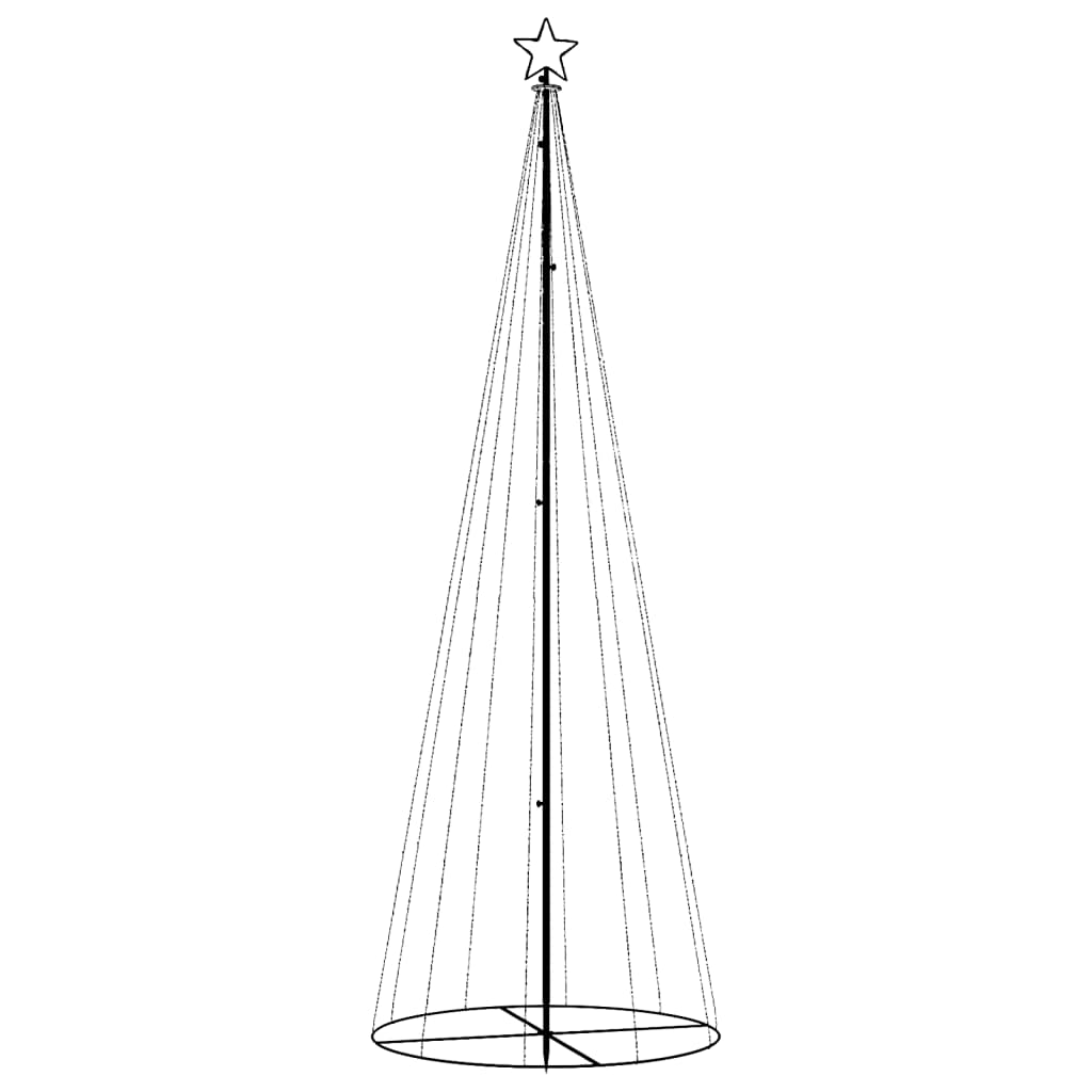 Albero di Natale a Cono Blu 310 LED 100x300 cm - homemem39