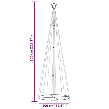 Albero di Natale a Cono Blu 310 LED 100x300 cm