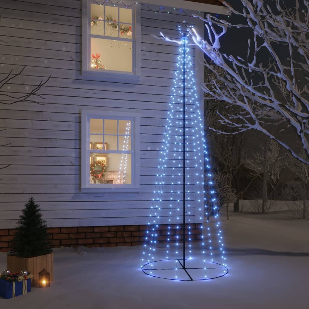 Albero di Natale a Cono Blu 310 LED 100x300 cm - homemem39