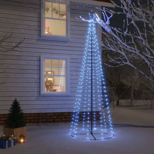 Albero di Natale a Cono Blu 310 LED 100x300 cm - homemem39