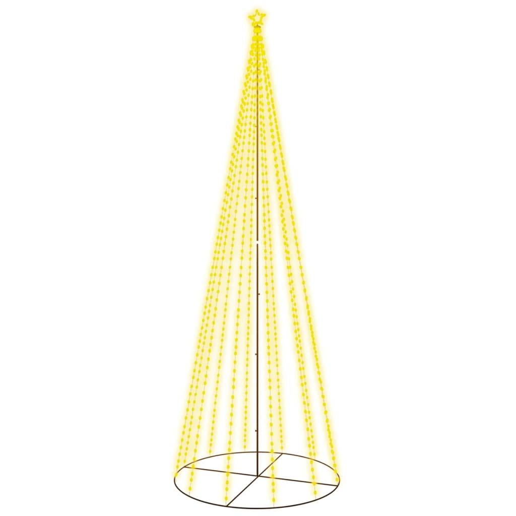 Albero di Natale a Cono Bianco Caldo 732 LED 160x500 cm