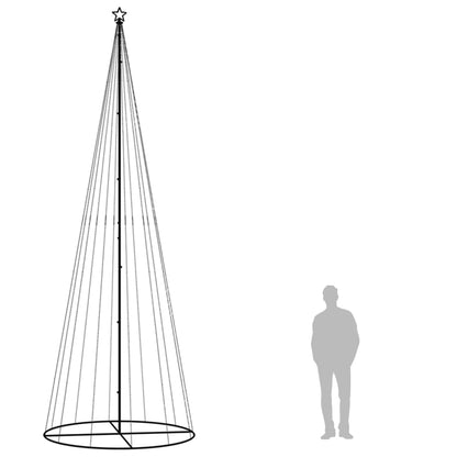 Albero di Natale a Cono Bianco Caldo 732 LED 160x500 cm | homemem39