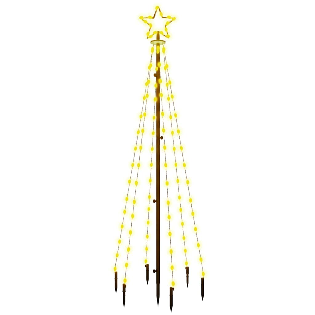 Albero di Natale con Puntale Bianco Caldo 108 LED 180 cm | homemem39
