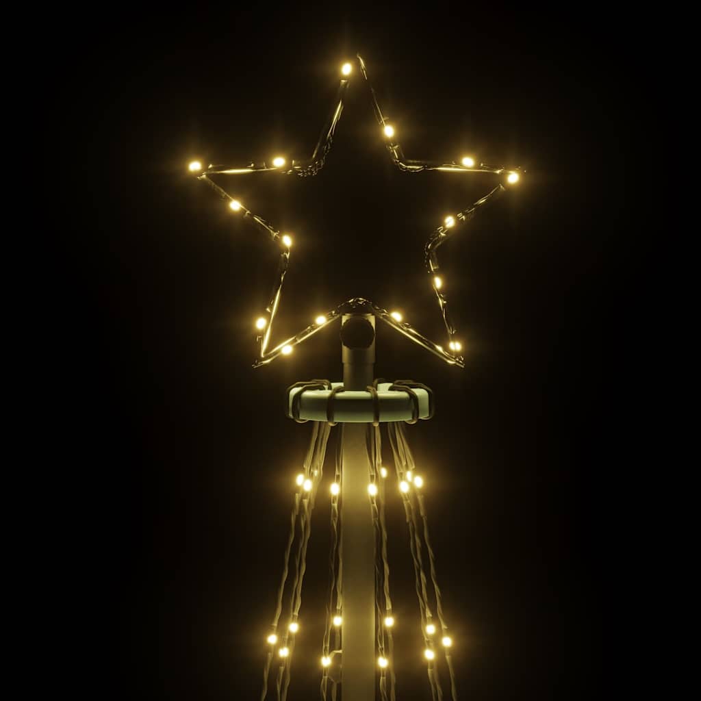 Albero di Natale con Puntale Bianco Caldo 108 LED 180 cm | homemem39