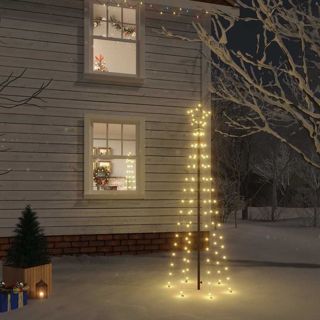 Albero di Natale con Puntale Bianco Caldo 108 LED 180 cm | homemem39