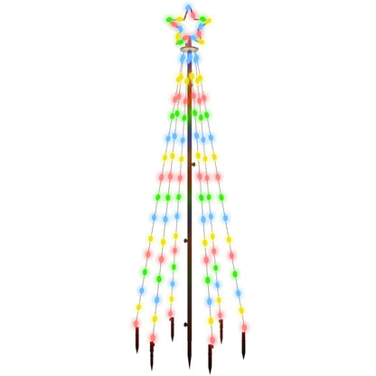 Albero di Natale con Puntale Colorato 108 LED 180 cm