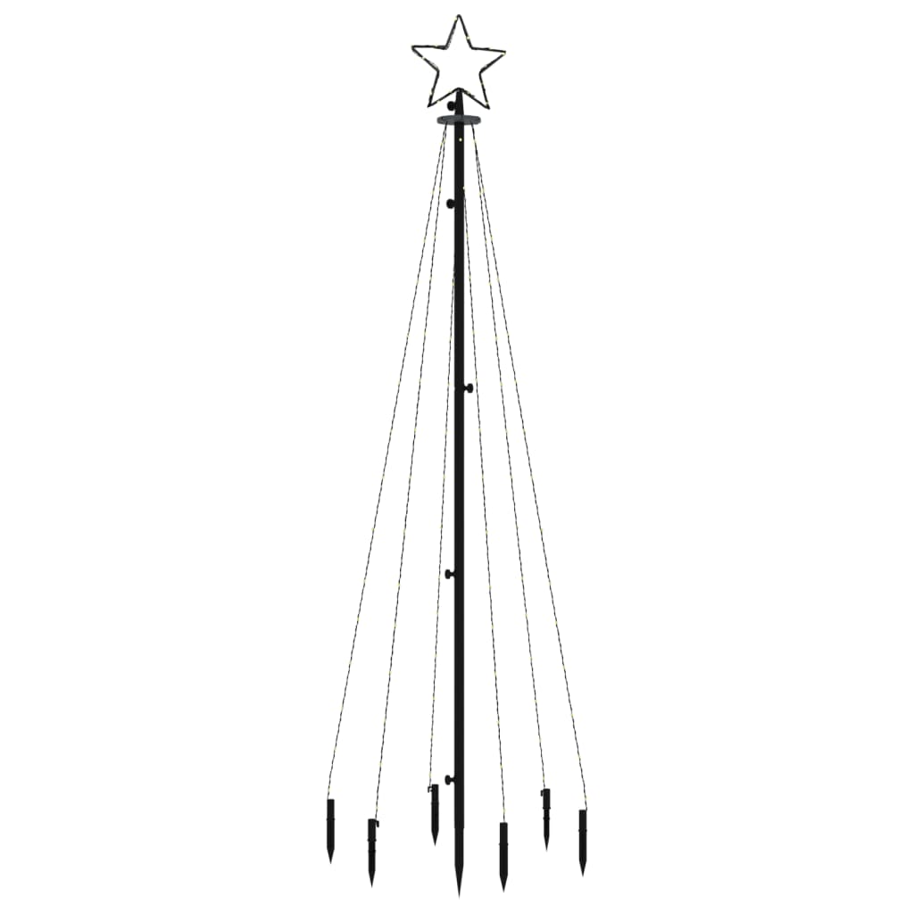 Albero di Natale con Puntale Colorato 108 LED 180 cm