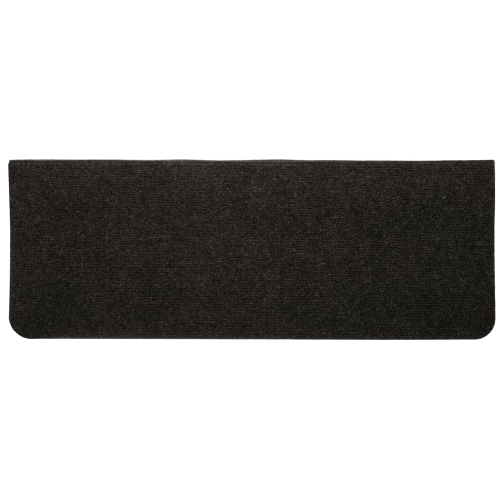 Tappetini Autoadesivi per Scale 15 pz 65x24,5x3,5 cm Nero - homemem39