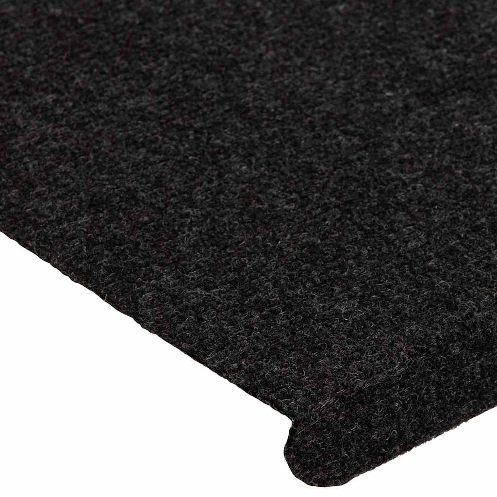 Tappetini Autoadesivi per Scale 15 pz 65x24,5x3,5 cm Nero - homemem39