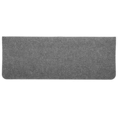 Tappetini Autoadesivi per Scale 15 pz 65x24,5x3,5 cm Grigio - homemem39