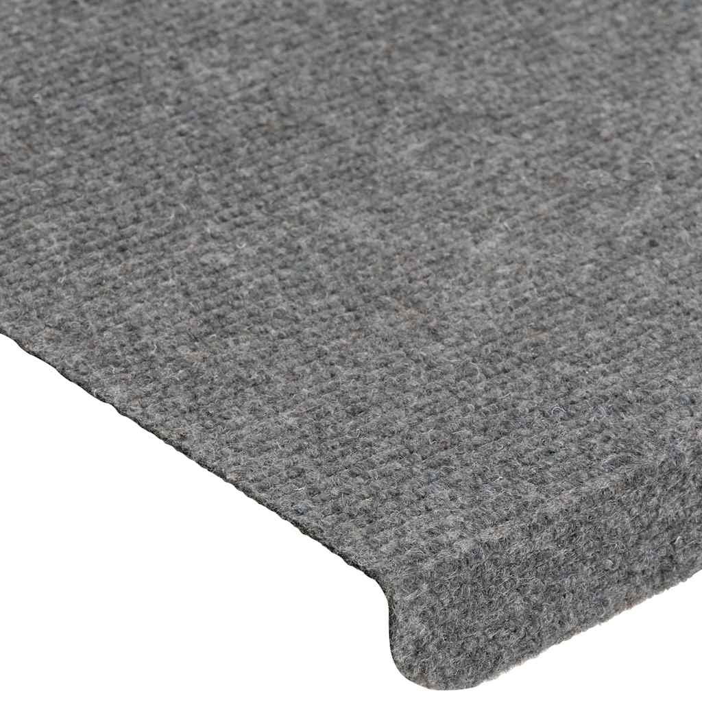 Tappetini Autoadesivi per Scale 15 pz 65x24,5x3,5 cm Grigio - homemem39