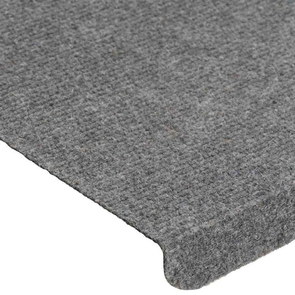 Tappetini Autoadesivi per Scale 15 pz 65x24,5x3,5 cm Grigio - homemem39