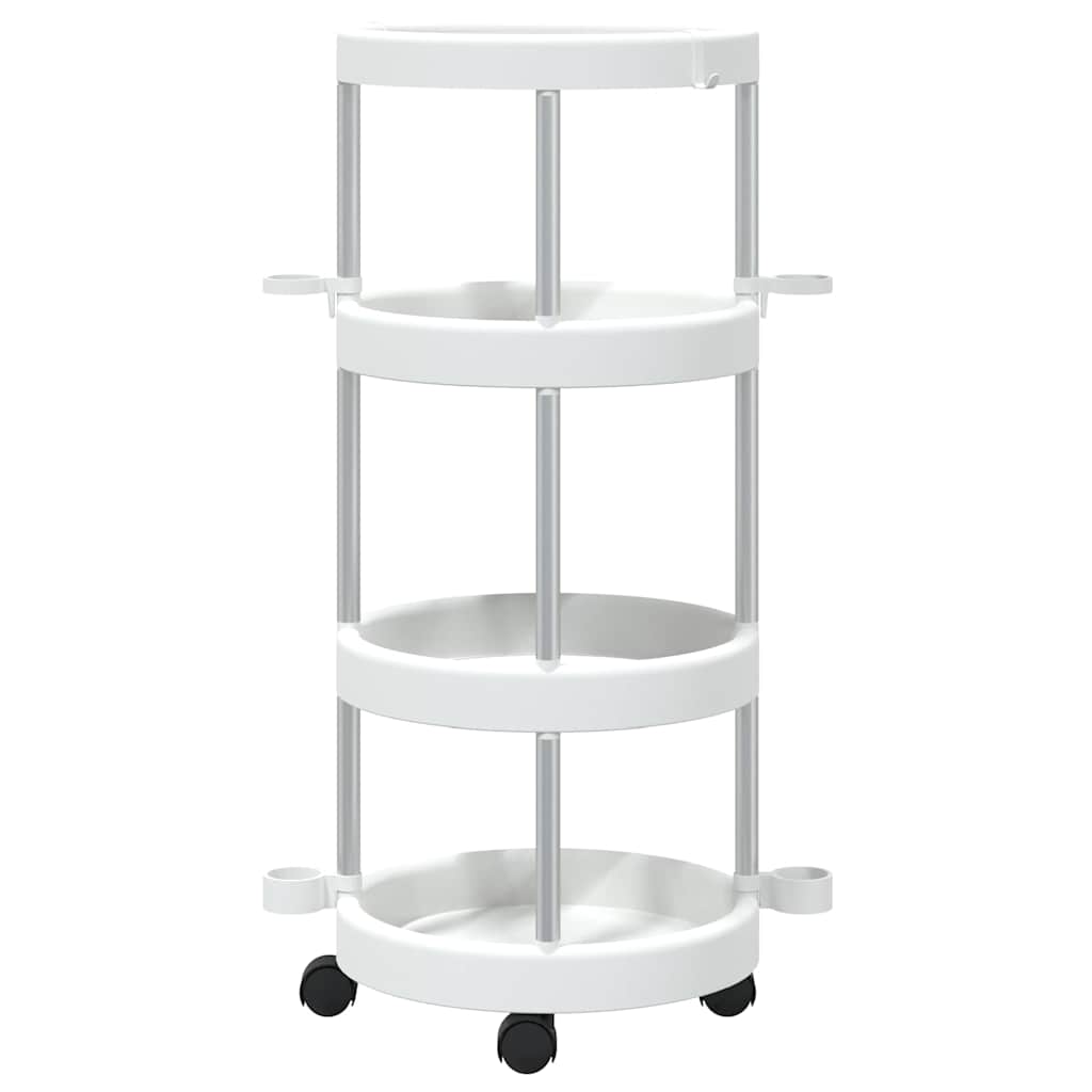 Carrello per la Pulizia con Cesti di Stoccaggio in Alluminio | homemem39
