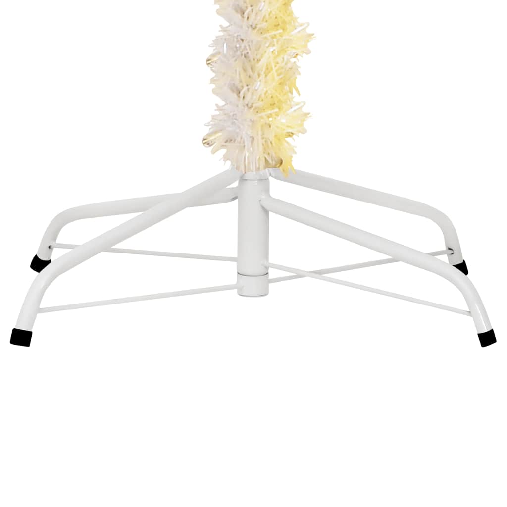 Albero di Natale Artificiale Punte Iridescenti Bianco 180cm PVC | homemem39