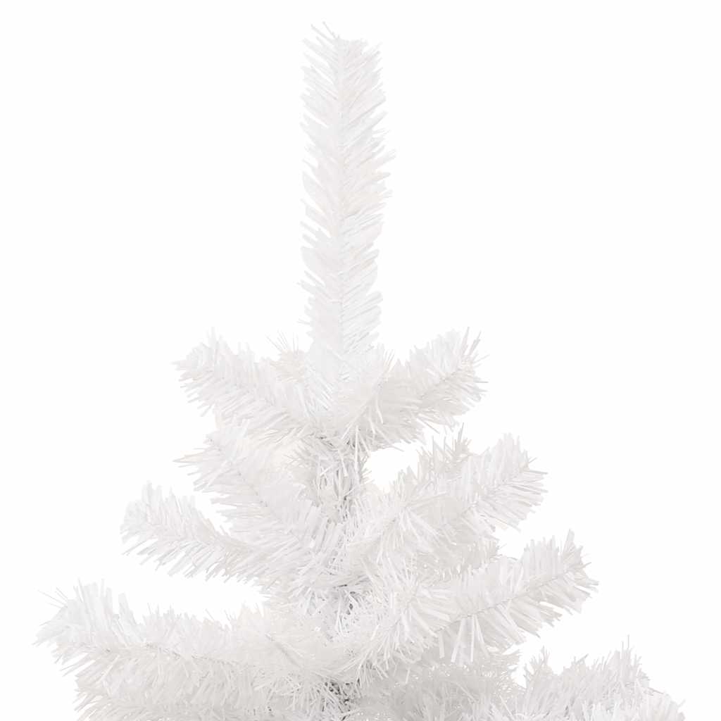 Albero di Natale Preilluminato con Vaso Bianco 180 cm in PVC