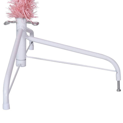 Albero di Natale Artificiale a Metà con Supporto Rosa 240cm PVC | homemem39